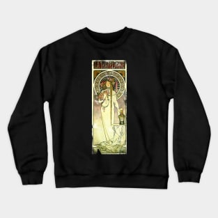 Art Nouveau - LaTrappistine Alphonse Mucha Crewneck Sweatshirt